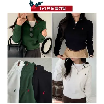 폴로 랄프로렌 보이즈 프렌치 립 니트 하프 집업 풀오버 1+1