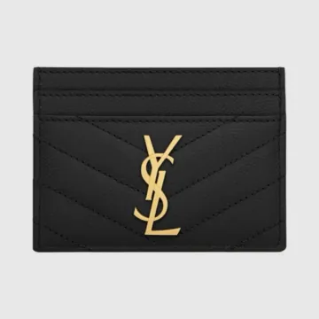 생로랑 모노그램 마틀라세 카드지갑 금장 423291 BOW01 1000