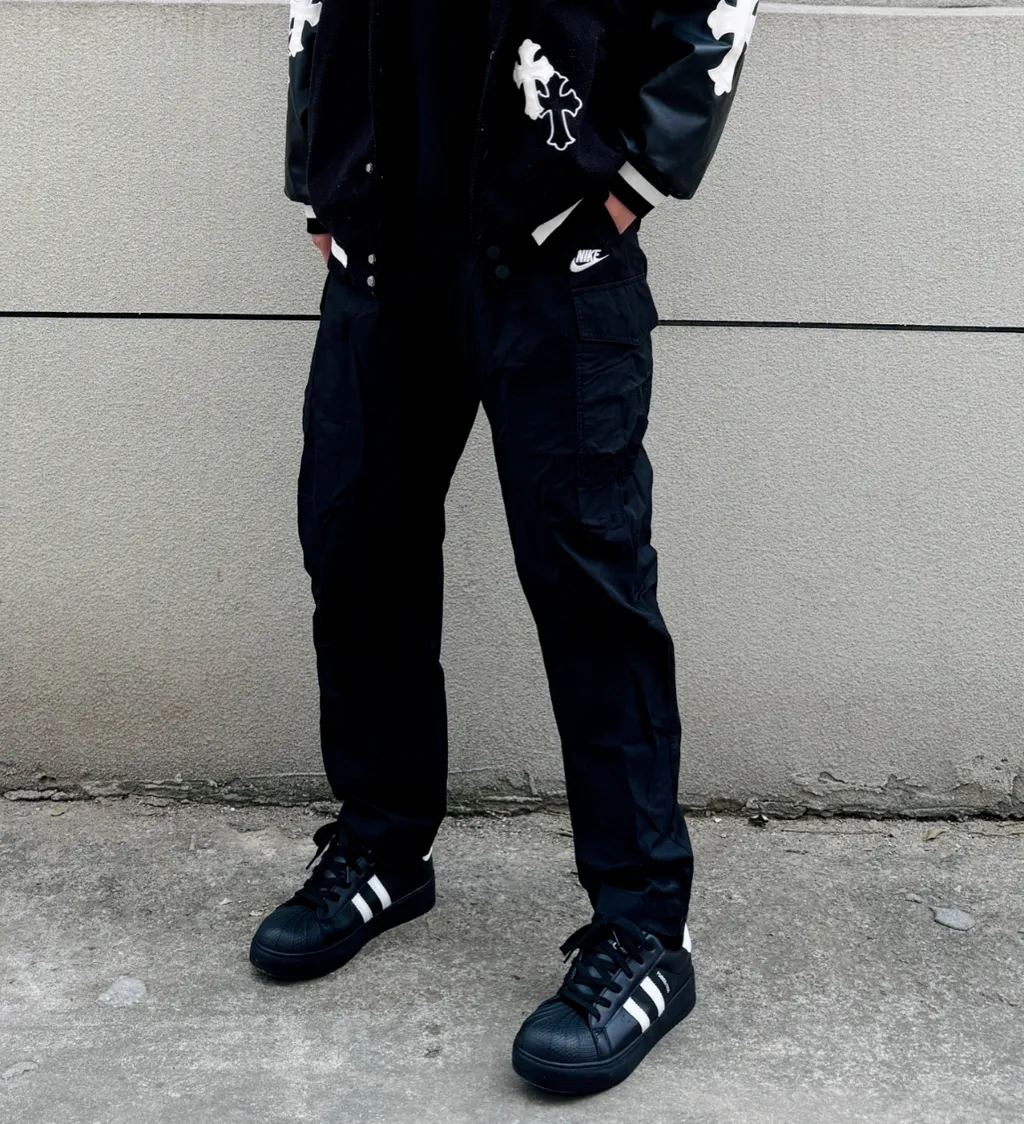 나이키 클럽 우븐 남성 카고 팬츠 블랙 DX0614-010