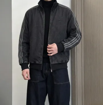 아디다스 아디컬러 데님 파이어버드 트랙탑 트루 블랙 데님 KD1516