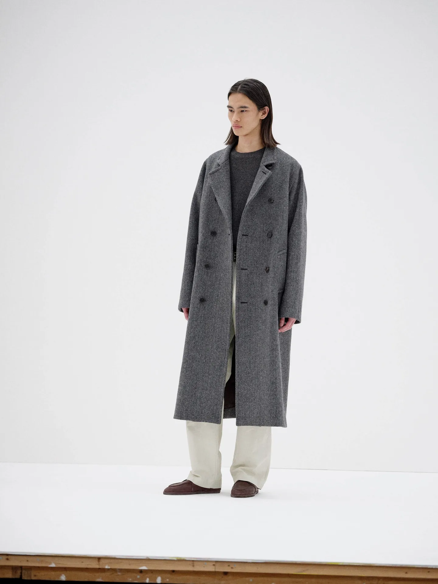 AURALEE 오라리 코트 SHETLAND WOOL DOUBLE CLOTH COAT 2컬러