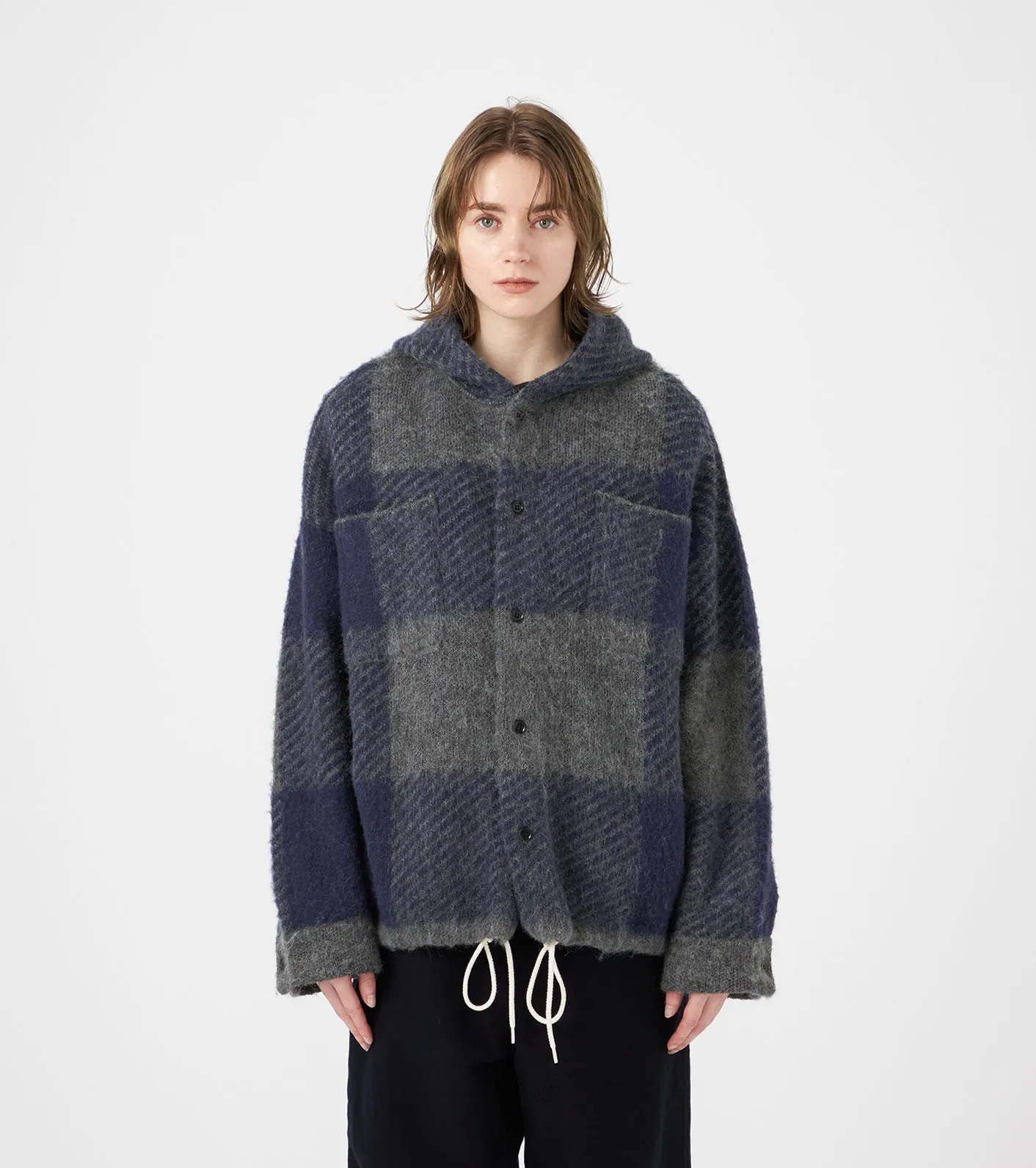 Nanamica 나나미카 후드 셔츠 자켓 Mohair Hooded Shirt Jacket 2 컬러