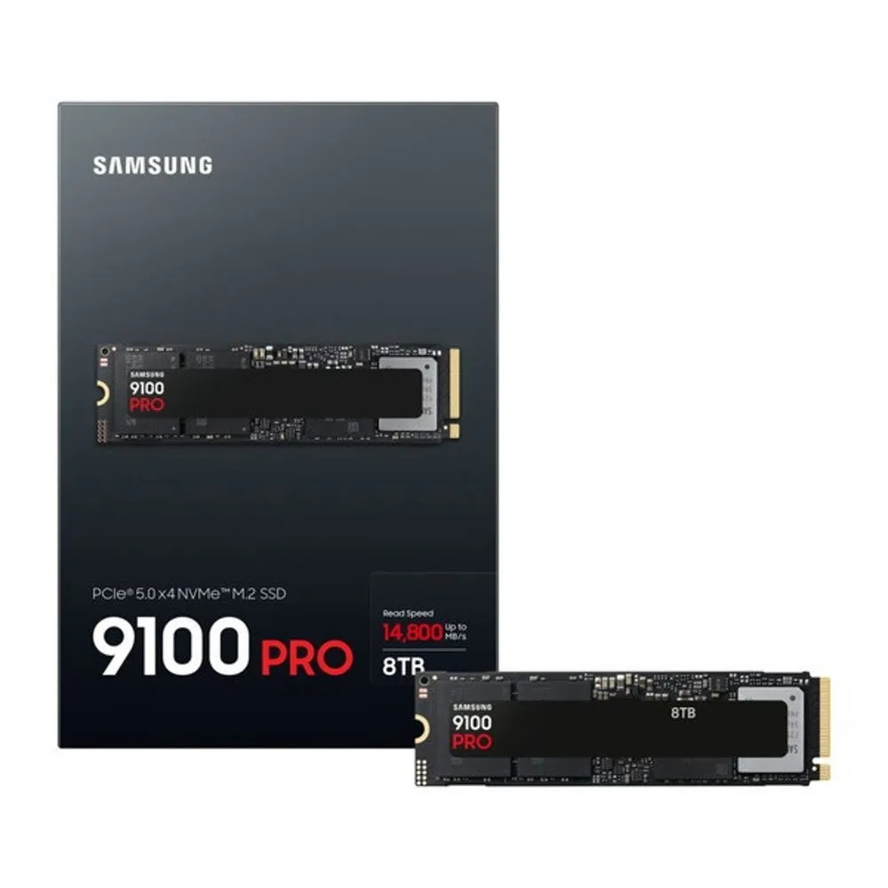 [해외] 삼성 Samsung 9100 PRO 8TB NVMe M.2 PCIe 5.0 내장 SSD MZ-VAP8T0B-IT/EC