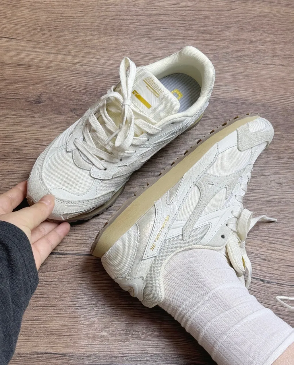 【Mizuno】 正規品★ LG 60S 2K Soft Cloud White ★人気 미즈노 LG 60S 2K 스니커즈 미즈노신발 소프트 클라우드 화이트