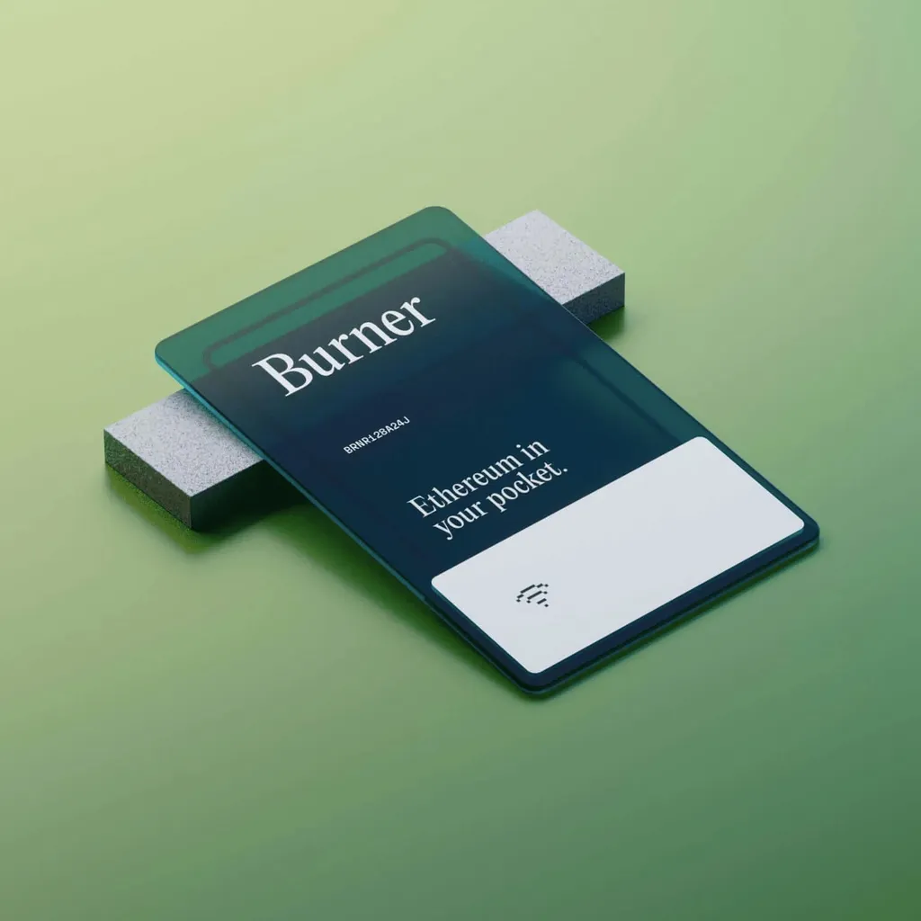 버너 Burner Pro 카드형 이더리움 암호화폐 지갑