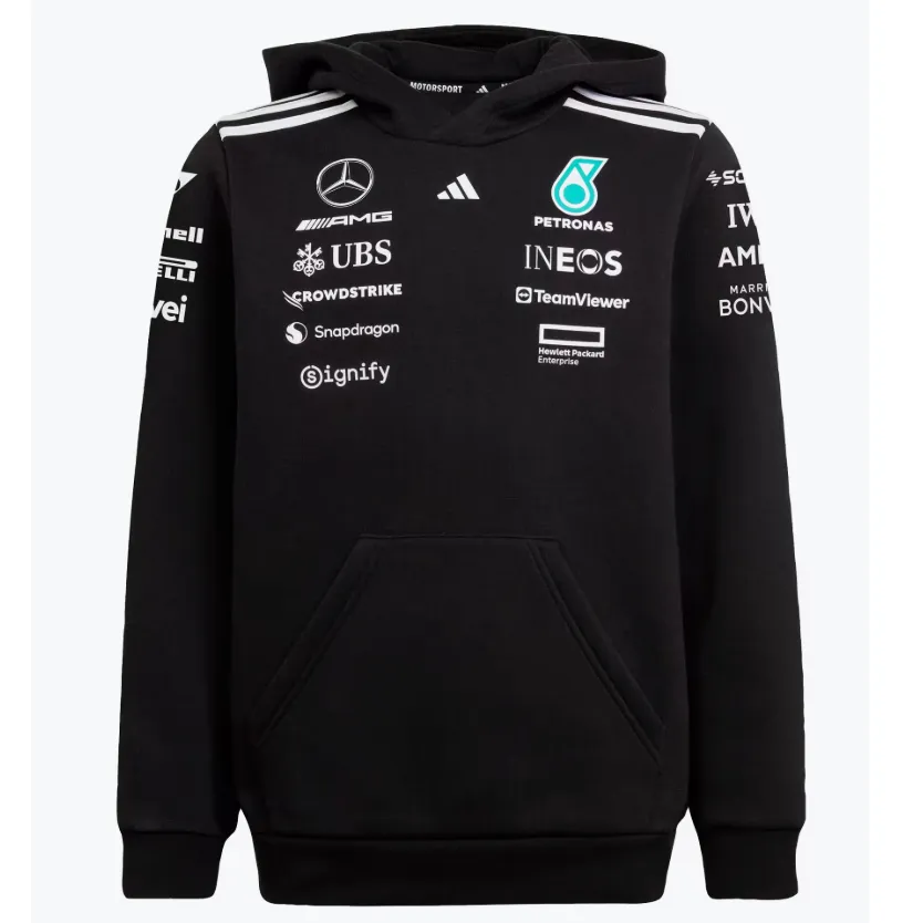 아디다스 메르세데스 벤츠 AMG 페트로나스 F1 팀 후디 후드티 남성 JW5385
