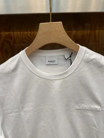 버버리 JENSON 로고 자수 반팔 티셔츠 WHITE 80839401 / 버버리 JENSON 젠슨 로고 자수 반팔 티셔츠 WHITE 808394