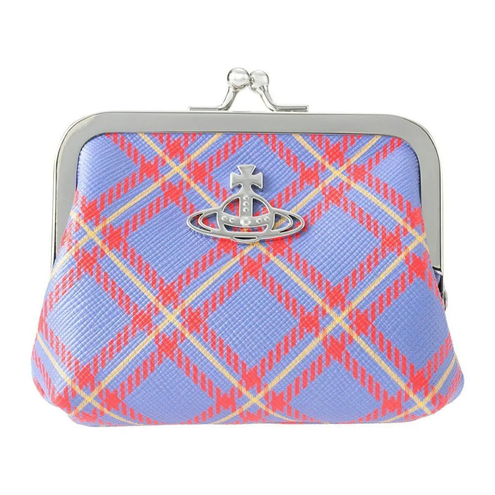 비비안웨스트우드 지갑 가마구치 동전지갑 파우치 ORB 타탄 체크 | 크로켓