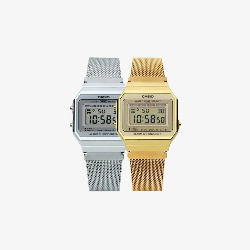 카시오 G-Shock A700WM 7AVT 빈티지 클래식 디자인 골드 크로켓