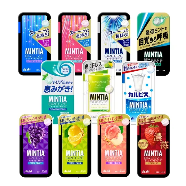 일본 아사히 민티아 브리즈 캔디 사탕 10개 골라담기 구강청결 캔디