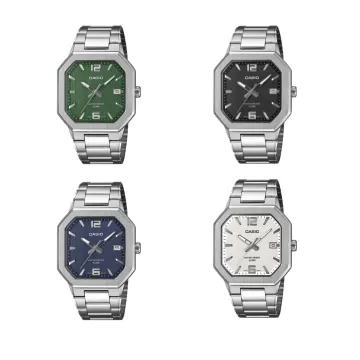 카시오 MTP-B195D 메탈 사각 손목시계 4컬러