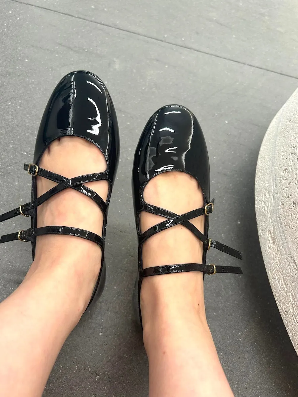 셀린느 크리스 크로스 바비 발레리나 플랫 블랙 / 프라이빗세일