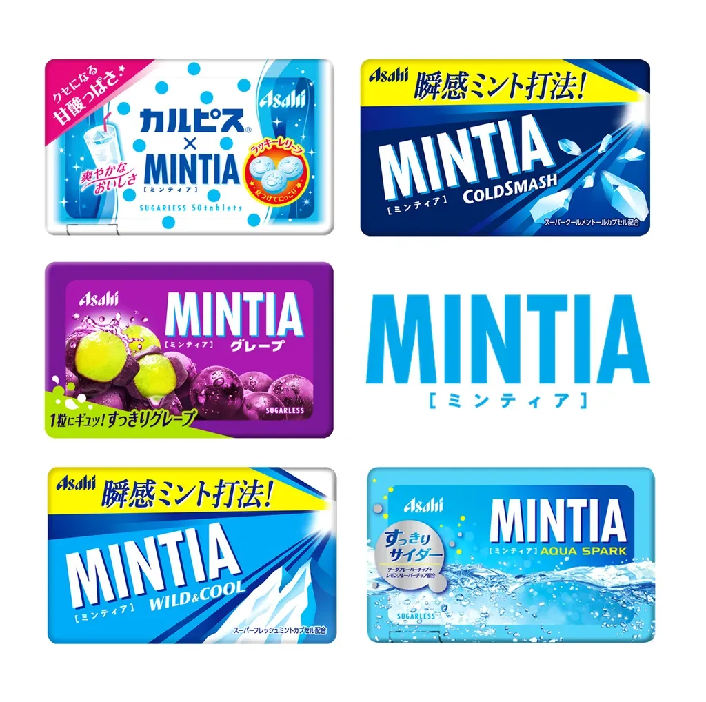 아사히 민티아 50정 5종 와일드쿨  콜드스매쉬  칼피스  포도  일본 1등 캔디 돈키호테BEST