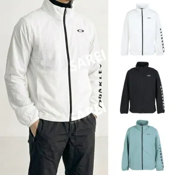 오클리 오퍼레이티브 QD 러닝 바람막이 집업 남성 FOA409146-100 화이트 블랙
