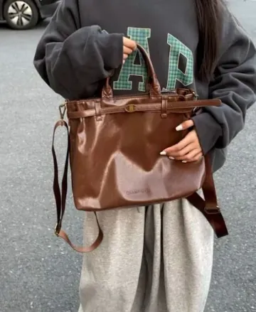 챔피온 켈리 토트백 크로스 숄더백 브라운 U6AACPU81