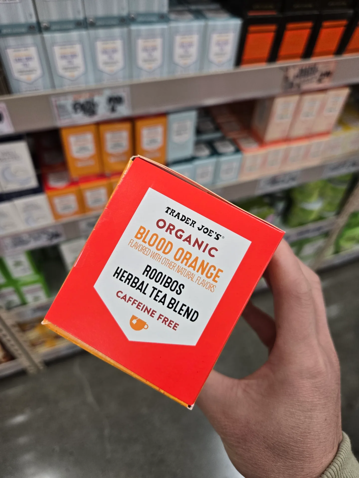 트레이더조이스 유기농 블러드오렌지 루이보스 카페인 프리 허브티 20개입 | 크로켓