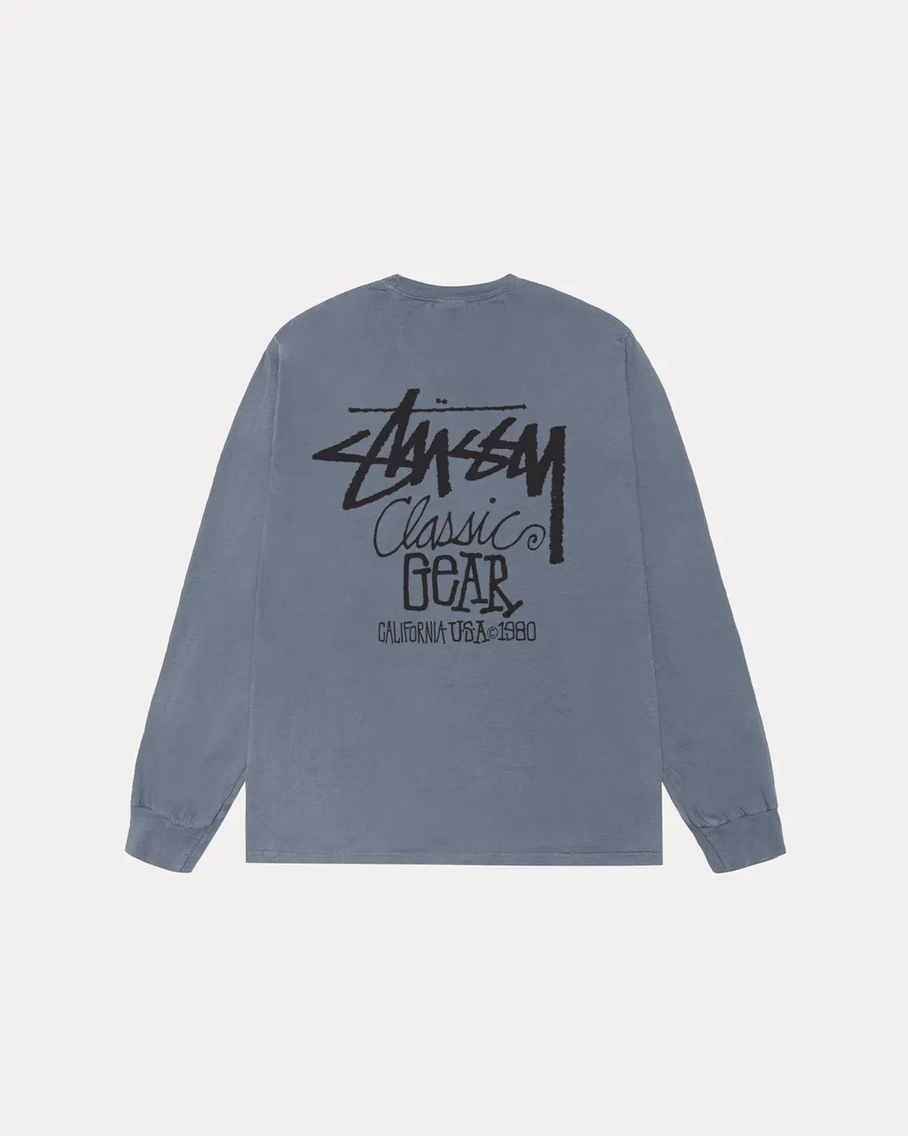【STUSSY】★ロンT★ CLASSIC GEAR LS TEE PIGMENT DYED Stussy Classic Gear L/S Pigment Dyed Tee Black Men's - SS25 - US