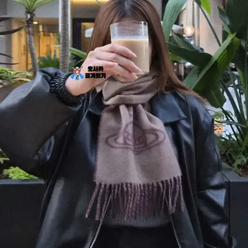 [재입고/색상추가] 비비안웨스트우드 빅 ORB 로고 울 머플러 목도리 리버시블 양면 선물포장