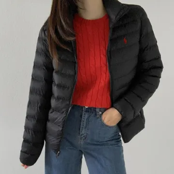 폴로 랄프로렌 여성 보이즈 패커블 퀼팅 블랙 경량 패딩 자켓