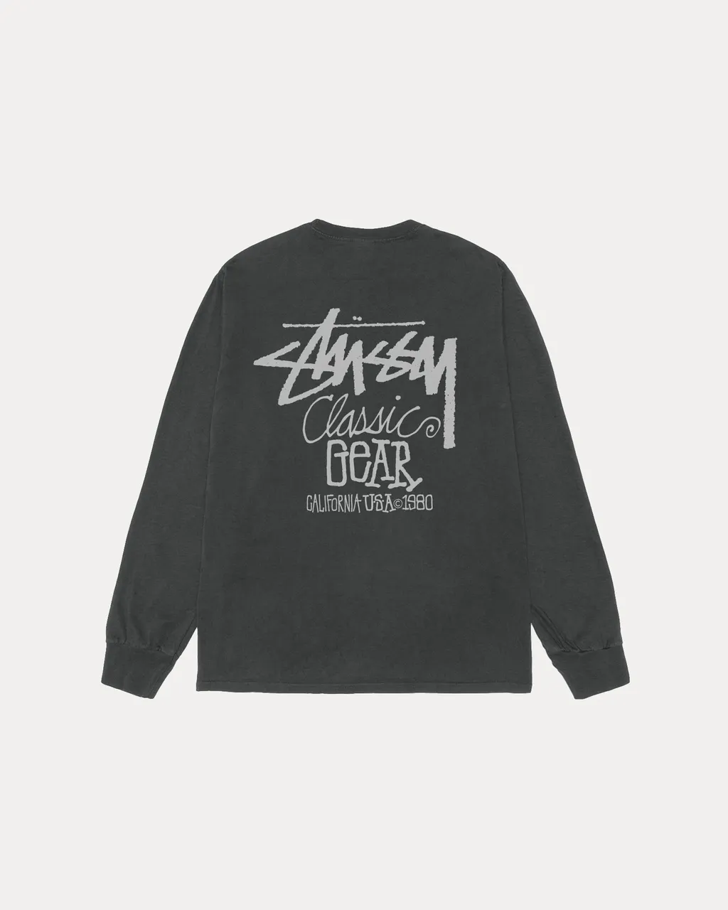 USA製 STUSSY CLASSIC PIGMENT DYED LS TEE Stussy Built In USA Pigment Dyed Ls Tee Natural Men's - FW24