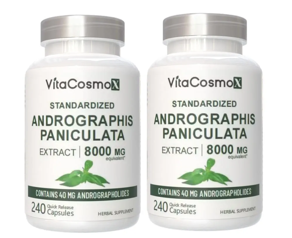 비타코스모엑스 [해외] 2병 VitaCosmoX 비타코스모엑스 아나파랙틴 천심련 추출물 고함량 8000mg 240 야채캡슐 미국제조사 직배송