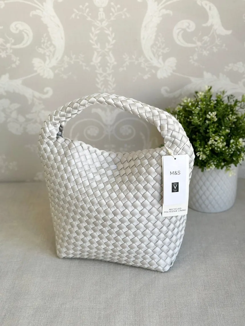 막스앤스펜서 우븐 브레이디드 토트백 2색상