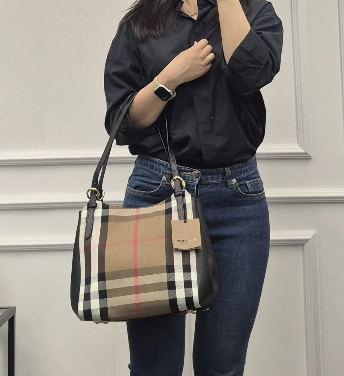 [해외] 버버리 하우스체크 캔터비 숄더백 3색상 80737861 [명품 입문백 추천]