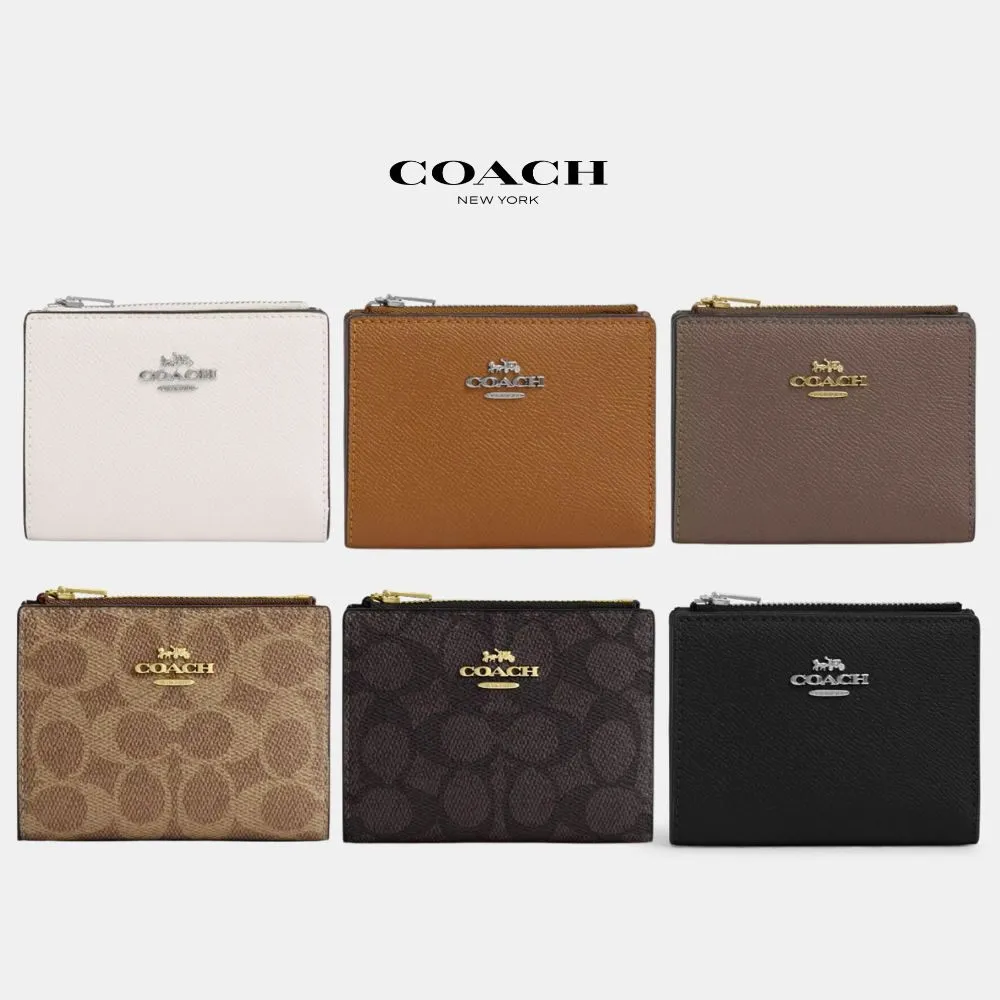 코치 여성 가죽 바이폴더 지갑 반지갑 여자친구 선물 지갑 카드 동전 지갑