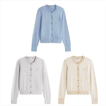 [프리블프 특가딜] 타미힐피거 여성 라이트웨이트 코튼 가디건 [공홈 백화점판]