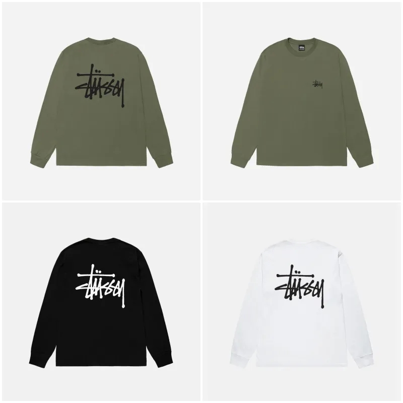 [공홈 무배 특가딜] 스투시 Stussy 베이직 긴팔 티셔츠 [캐나다 특가딜] [롱슬리브 특가 모음]