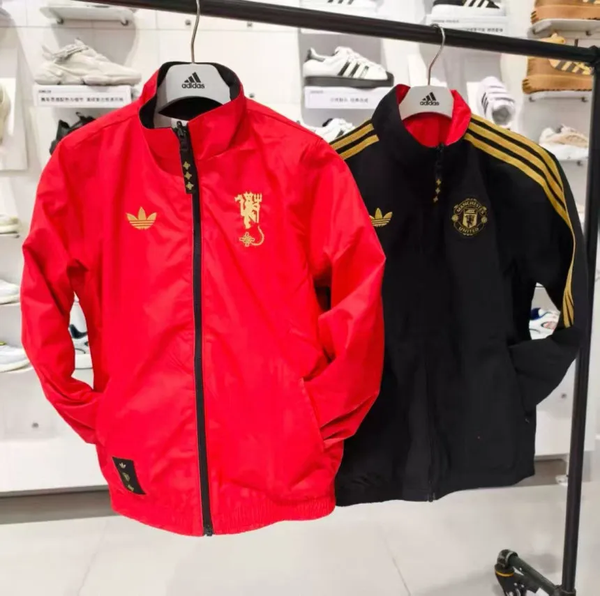 아디다스 오리지널 맨체스터 유나이티드 리버시블 자켓 블랙 JM5561