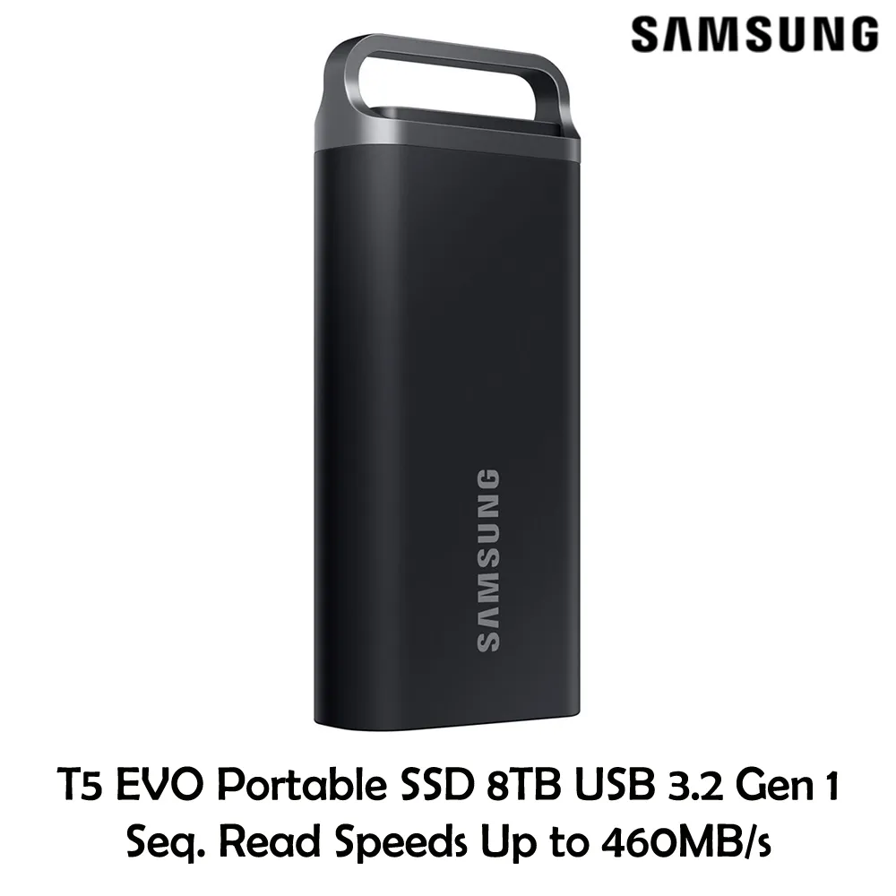 포터 [해외] 삼성전자 T5 EVO 포터블 외장 SSD 8TB USB 3.2 Gen 1 Up to 460MB/s