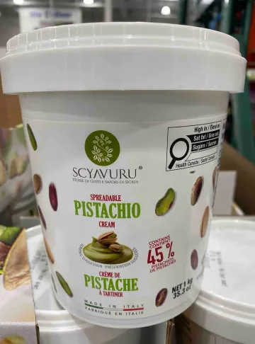 이탈리아산 피스타치오 45프로 함유 크림 스프레드 1kg SCYAVURU Pistachio Spread