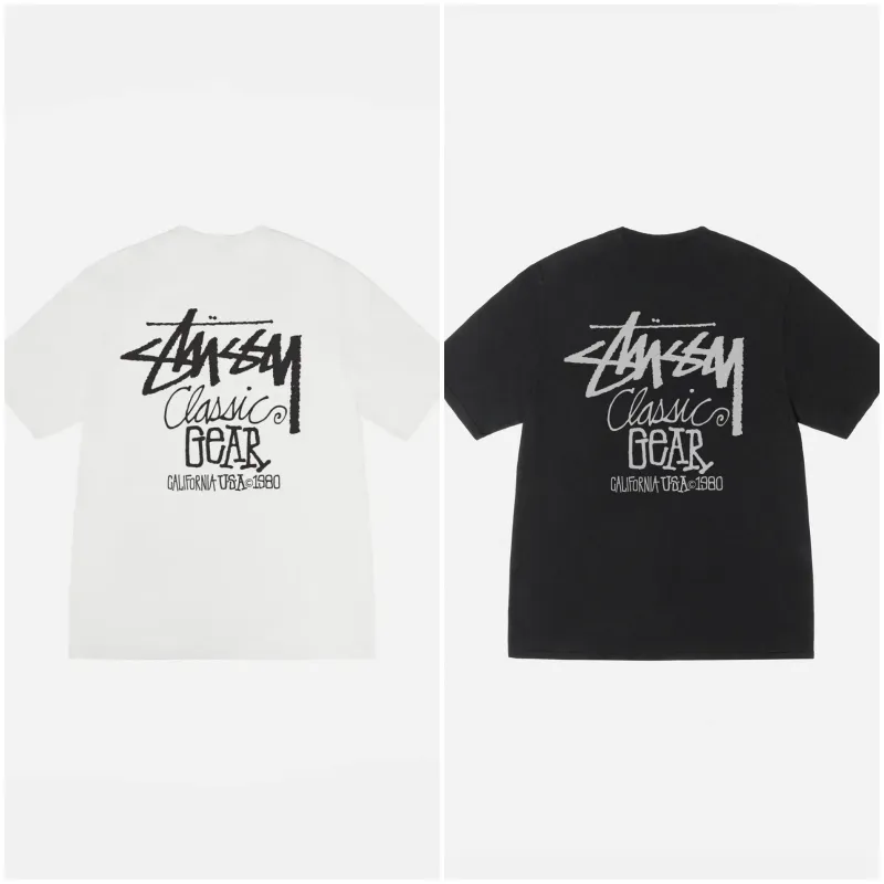 [2025 신상/ 이벤트] 스투시 STUSSY 남녀공용 신상 반팔 티셔츠 CLASSIC GEAR TEE PIGMENT DY [25년 3월 신상]