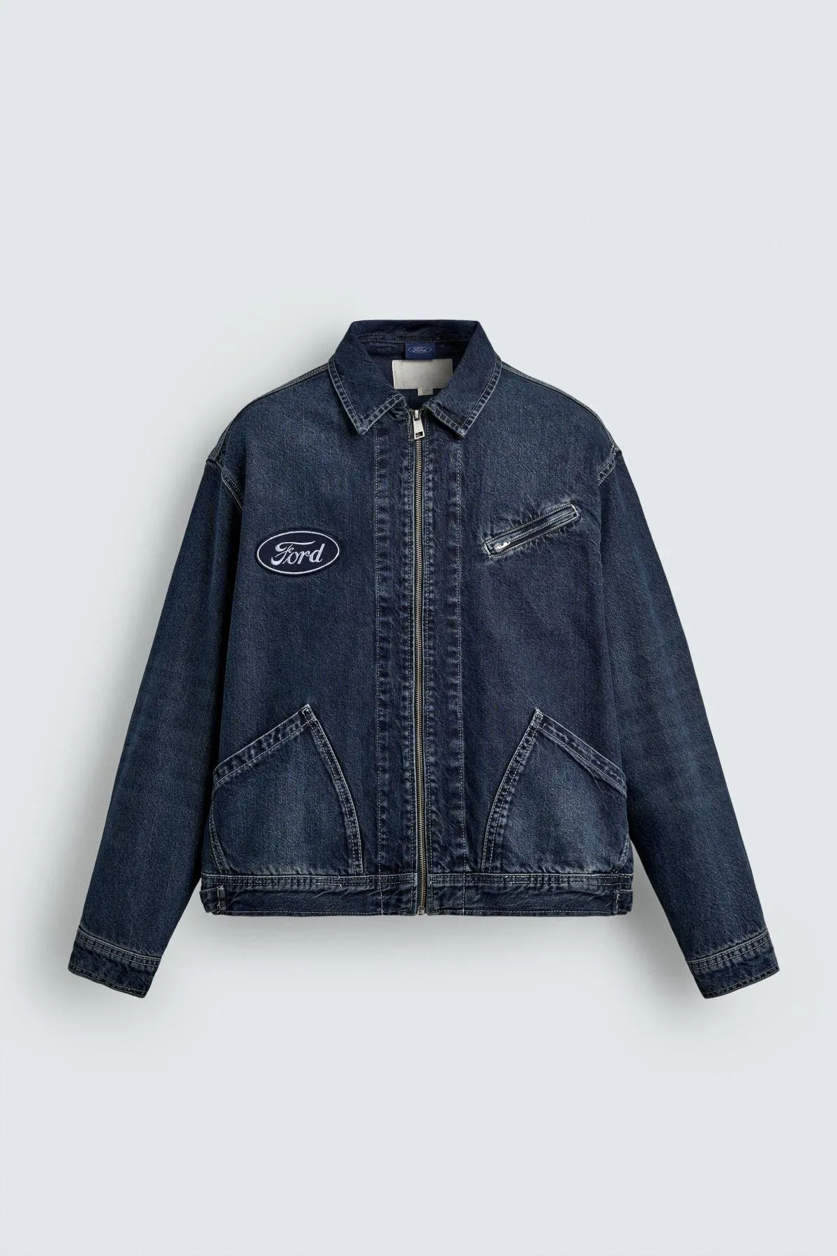 자라 포드 패치 빈티지 데님 자켓 3991/408/407 BLUE