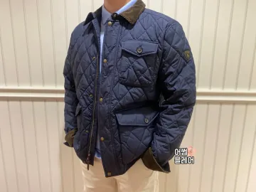 폴로랄프로렌 남성 카라넥 포켓 코듀로이 퀼팅 자켓