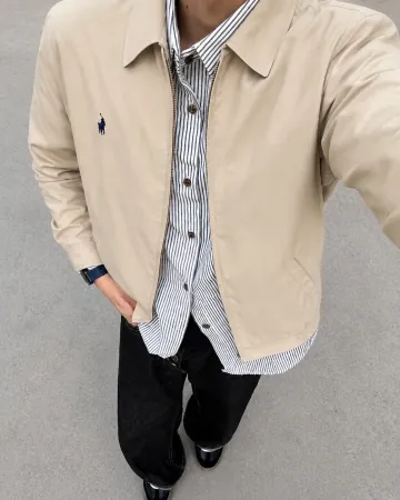 폴로랄프로렌 남성 포니 자수 바이스윙 바람막이 자켓 710548506002