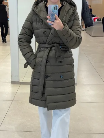 버버리 WITLEY 덕 다운 롱 패딩 점퍼 DARK MILITALY 80911111