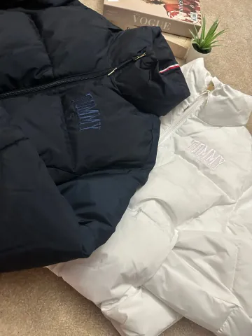 블프 일주일인기특가 무료배송)타미힐피거 여성 크롭패딩 점퍼 자켓