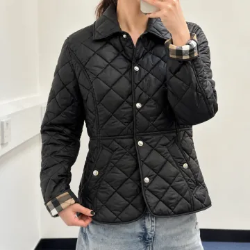 관부가세포함 - 버버리 카트론 CAWTHORNE 퀼팅 자켓 BLACK 81114591 81222791