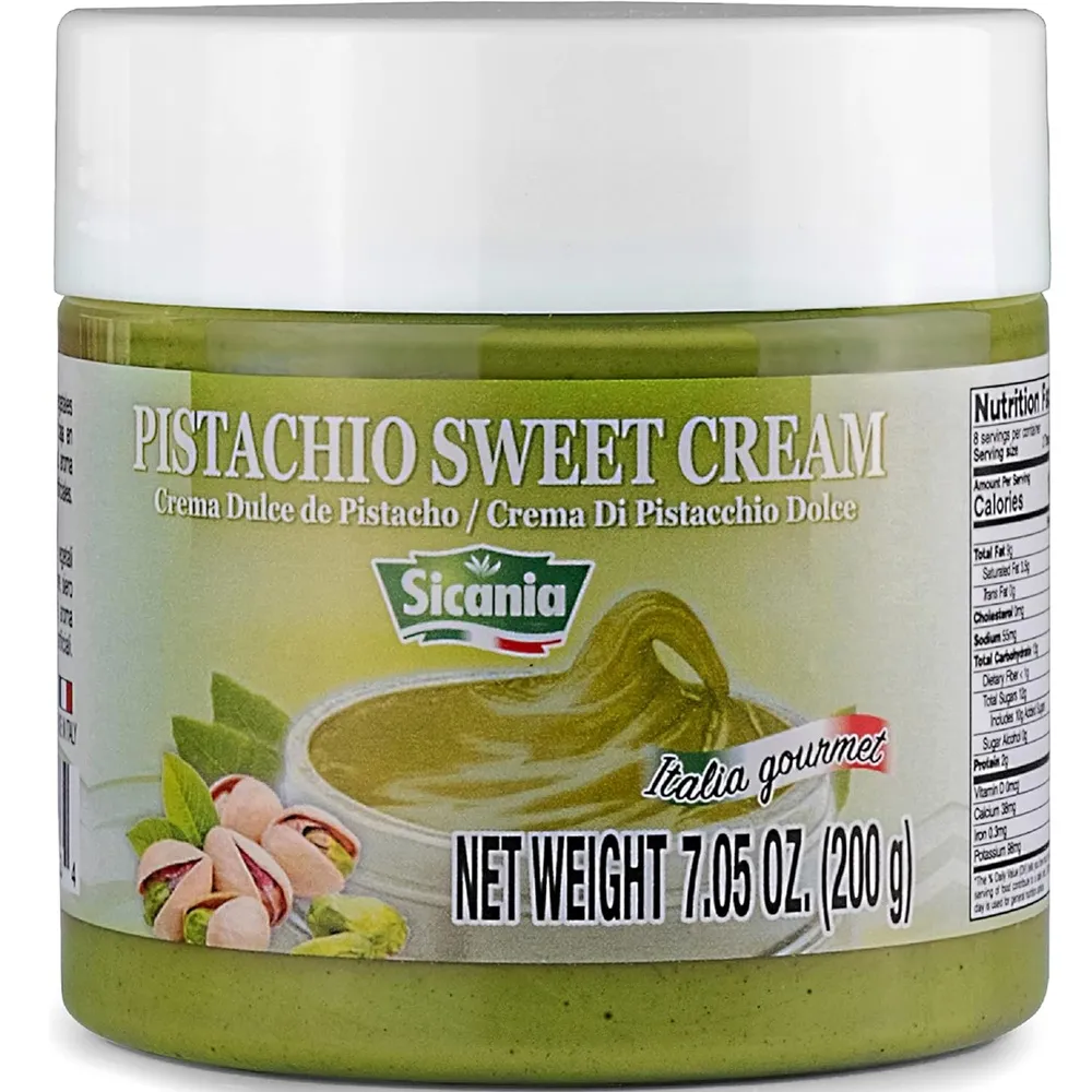 SICANIA 이탈리안 프리미엄 피스타치오 크림 스프레드 잼 200g