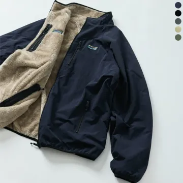 프릭스스토어 리버시블 블루종 나일론 플리스 기모 양면 자켓 릴렉스핏