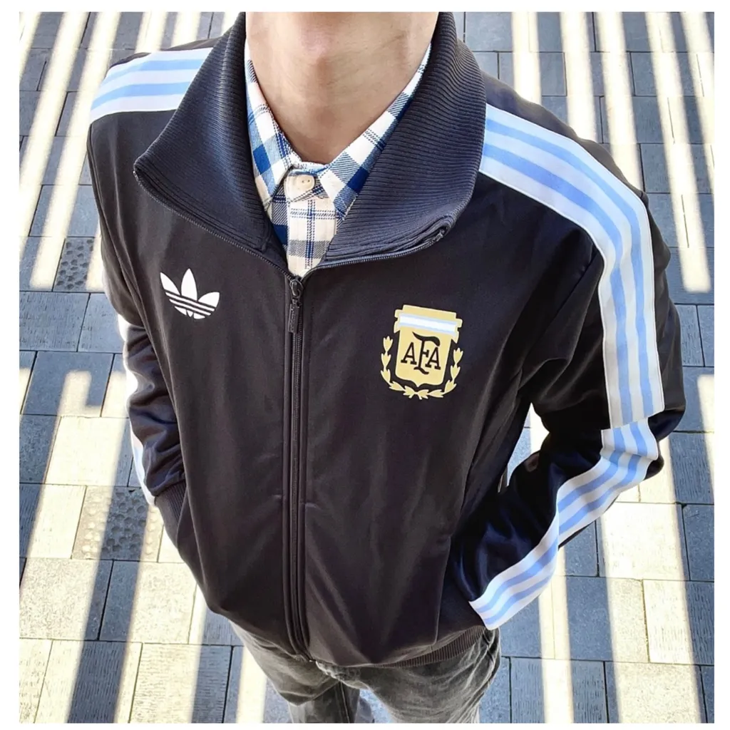 아디다스 아르헨티나 베켄바우어 트랙 탑 져지 자켓 유틸리티 블랙 IU2155
