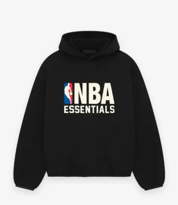 에센셜 x NBA 후드 티셔츠 블랙