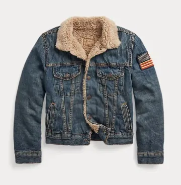 폴로 랄프로렌 보이즈 테디 플리스 라인드 데님 트러커 자켓