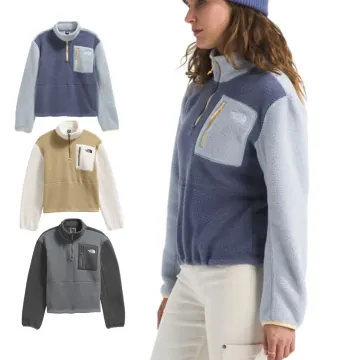 최저가보장 노스페이스 여성  유미오리 긴팔 쿼터집 스웻셔츠 맨투맨  컬러블럭 반집업 후리스 레귤러