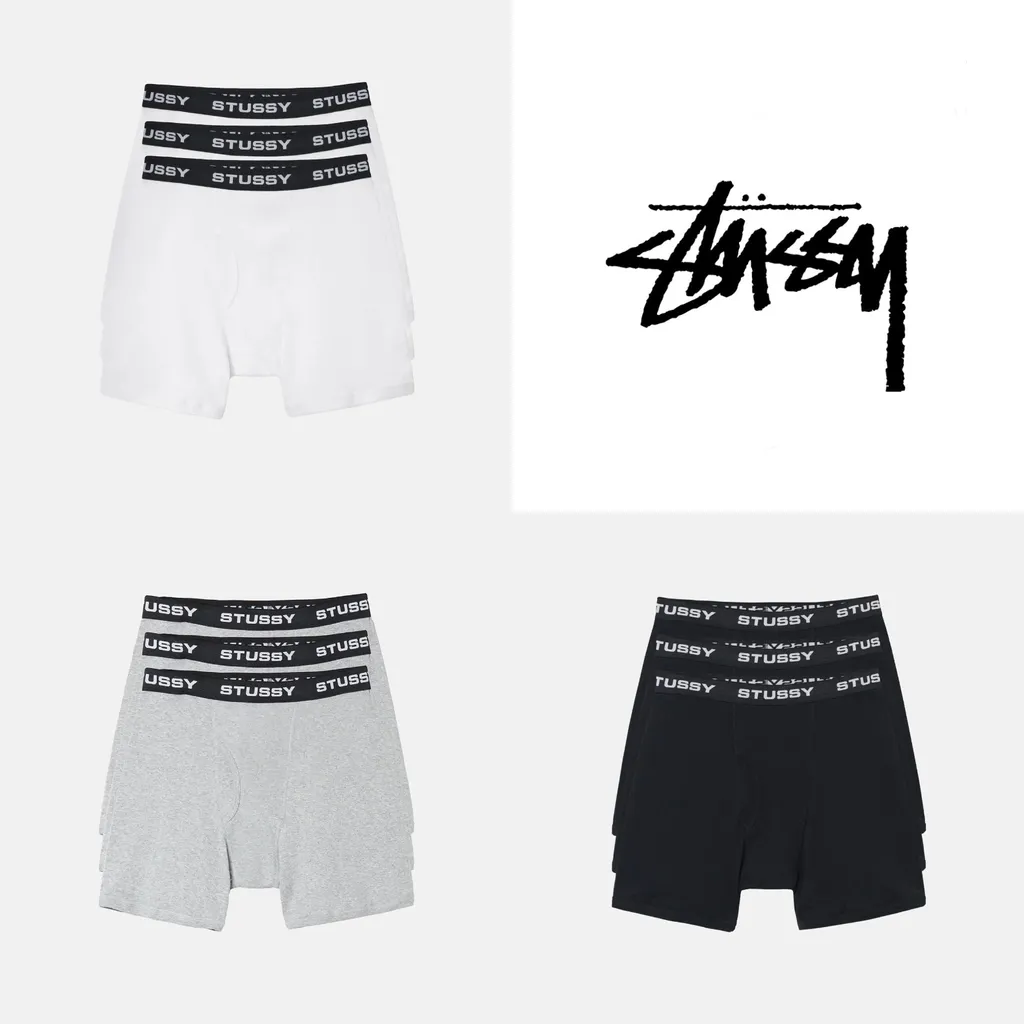 스투시 박서 브리프 (3개입) Stussy Boxer Briefs (3 Pack) | 크로켓