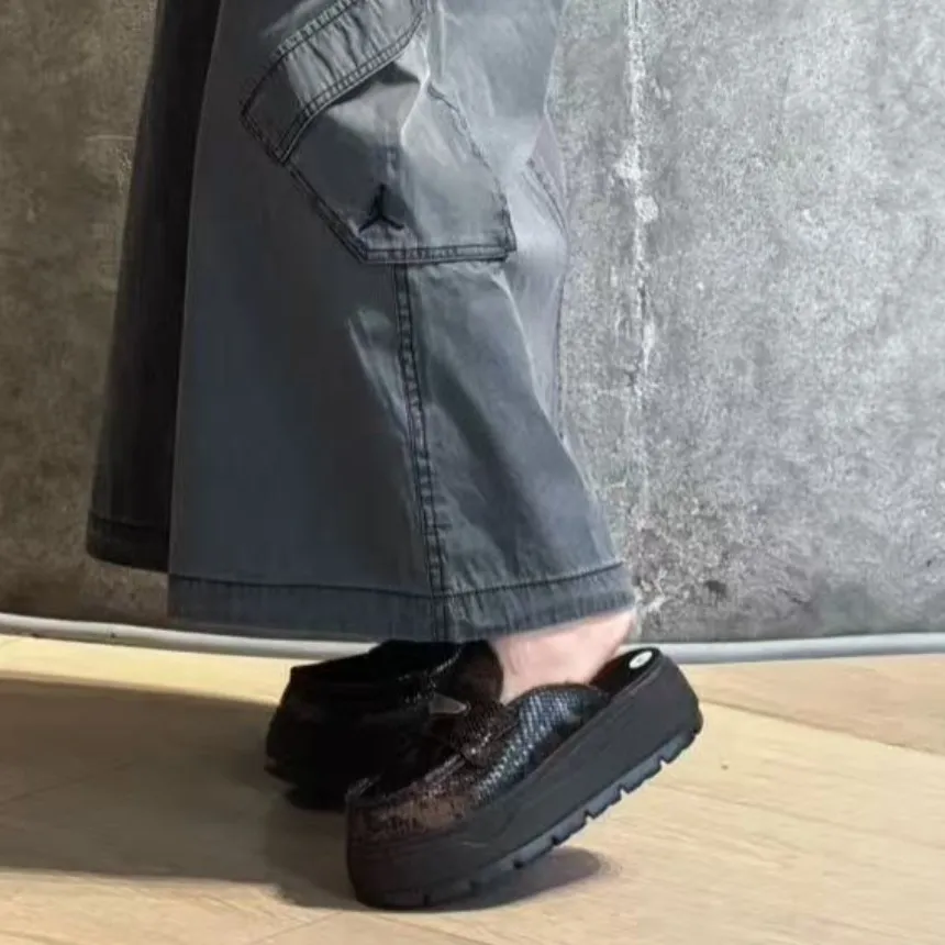 나이키 에어 조던 키높이 로퍼 슬리퍼 블랙 HJ4292-001