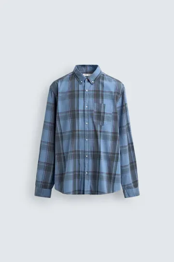 자라 Zara 레귤러핏 체크 셔츠 0975/470/407