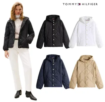 타미힐피거 라이트웨이트 후드 퀼팅 자켓